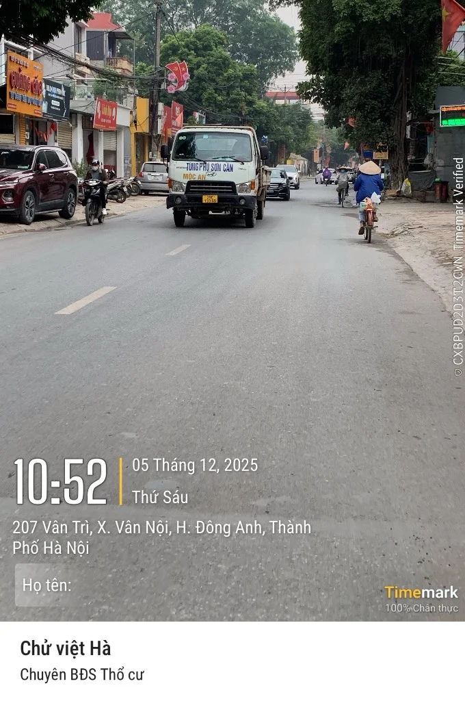 Bán đất Đông Tây, Vân Nội, Đông Anh, 78m² mặt tiền 6m, giá đầu tư 74 triệu/m²